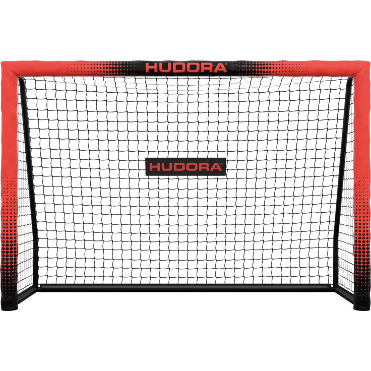Hudora 'Pro Tect 180 Advanced' Fußballtor, Stahlrohrrahmen mit EPE-Schaumstoff ummantelt, Rot / Schwarz, 180x120 cm – Bild 2