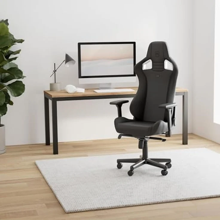 noblechairs Epic Gaming Stuhl - Bürostuhl - Schreibtischstuhl - Hybrid-Kunstleder - Inklusive Kissen - Black Edition – Bild 2