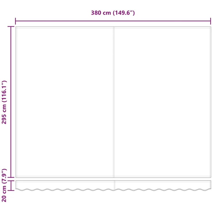 vidaXL Einziehbare Markise Anthrazit 400 x 300 cm Aluminium und Stoff 3330501 – Bild 8
