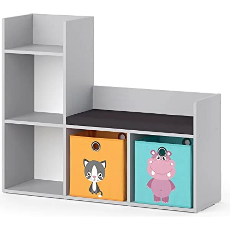 Kindersitzbank Luigi Grau 107.2 x 88.6 cm mit 2 Faltboxen opt. 2 Vicco – Bild 2