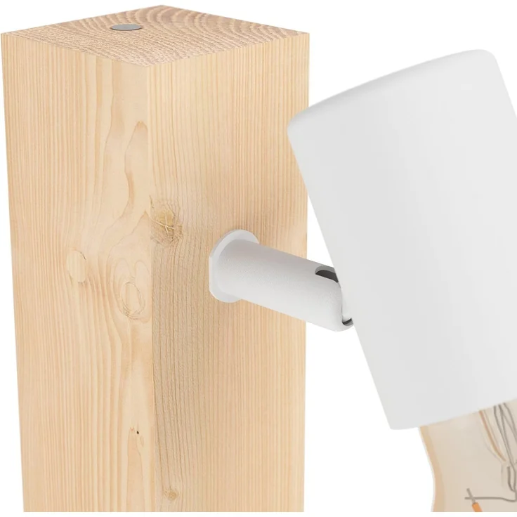 Eglo 33168 LED TOWNSHEND 3 braun, weiß E27 1X10W L:16,5cm B:5cm dimmbar – Bild 6