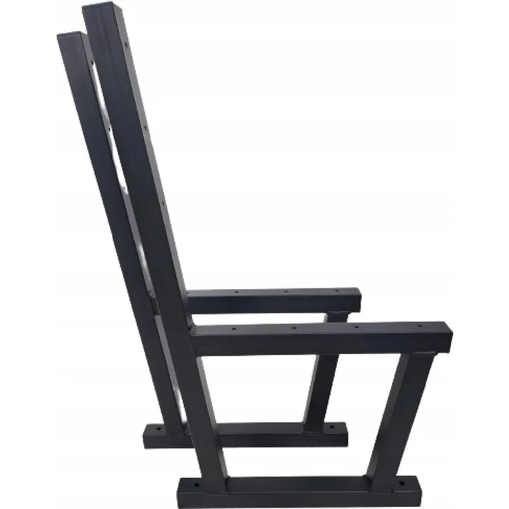 QLS Gartenbank Bankbeine BERLIN (Set 2 Stück, pulverbeschichtet), Bankgestell Bankfüße Beine aus Stahl schwarz – Bild 5