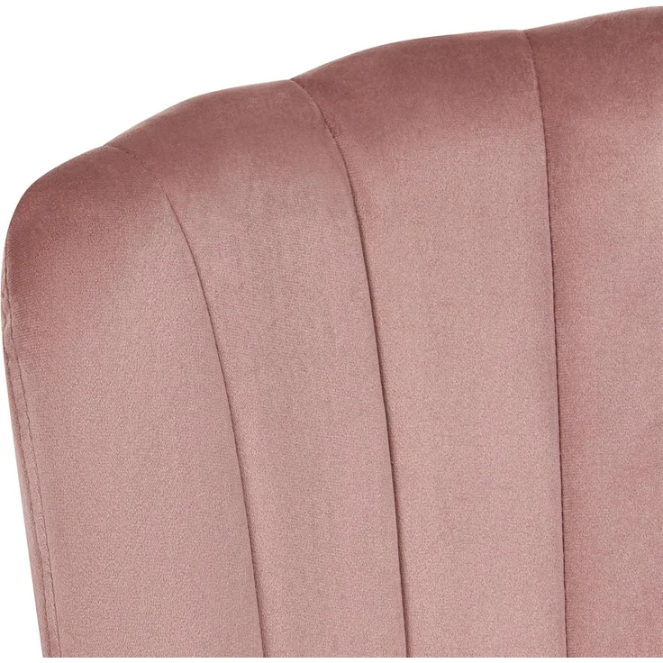 Schreibtischstuhl VALTICELLO Samtstoff Rosa – Bild 7