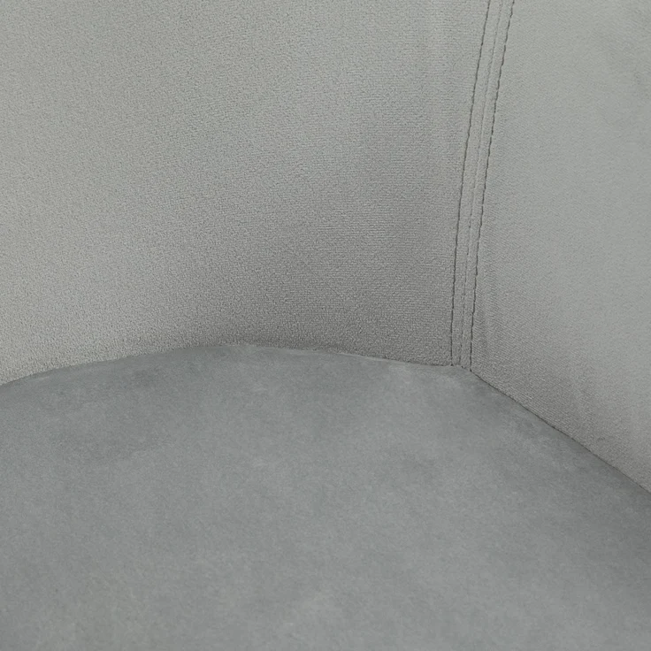 HOMCOM Esszimmerstuhl, Samt(100% Polyester), Gummiholz, Grau, 54L x 57B x 80H cm – Bild 9