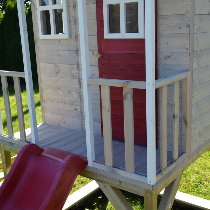 Wendi Toys Holz Stelzenhaus Frosch | mit Rutsche – Bild 3