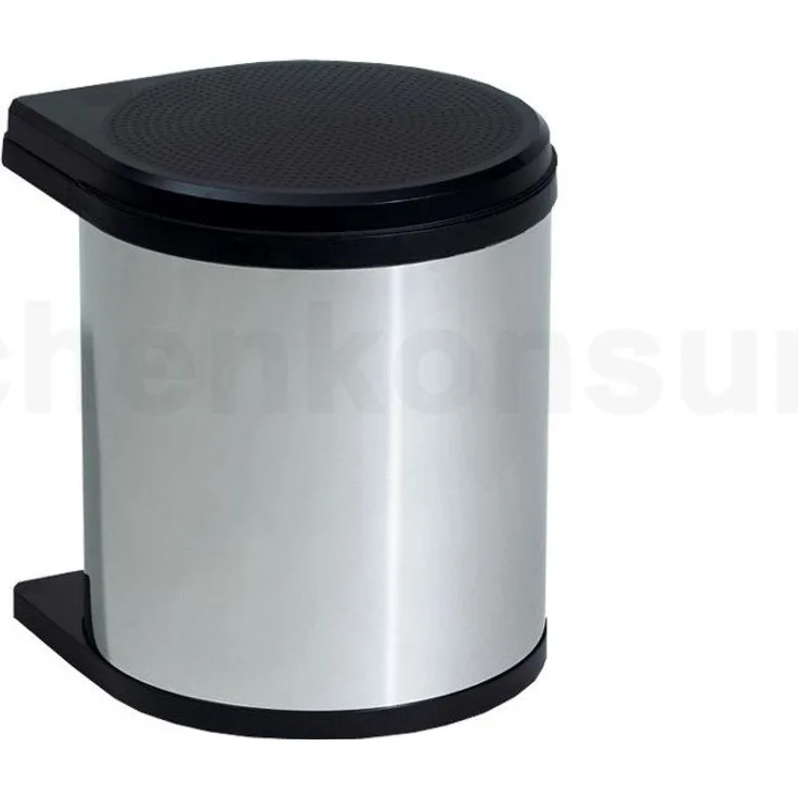 HAILO 3512-03 Abfallsorter 12 Liter Hailo MONO ab 40cm Schrankbreite, schwarz/edelstahl