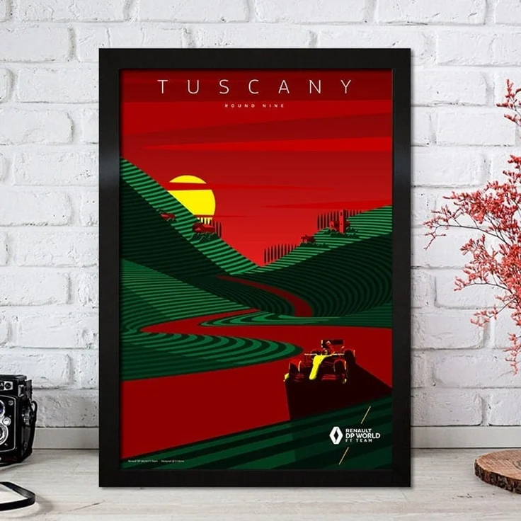 Poster Formel 1 Rennfahrer Legenden Rennwagen · Deko Print ohne Rahmen - D / 50x70 cm – Bild 3