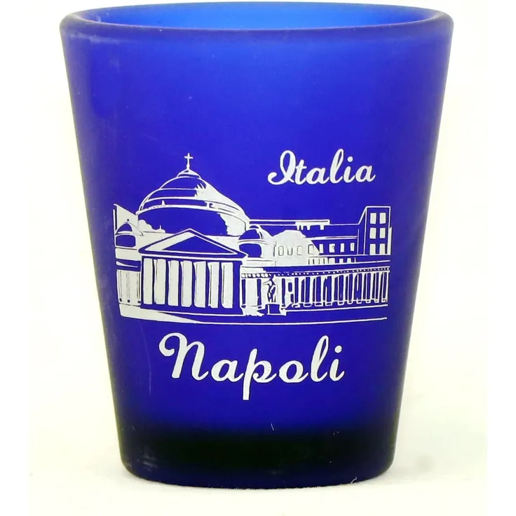 Naples (Napoli) Italy Cobalt Blue Shot Glass by World By Shotglass