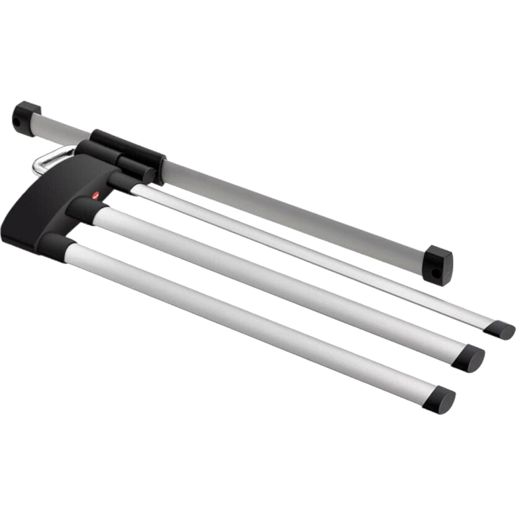 Hailo Secco Alu Line Handtuchhalter Handtuchauszug Aluminium 3 er Handtuchstange