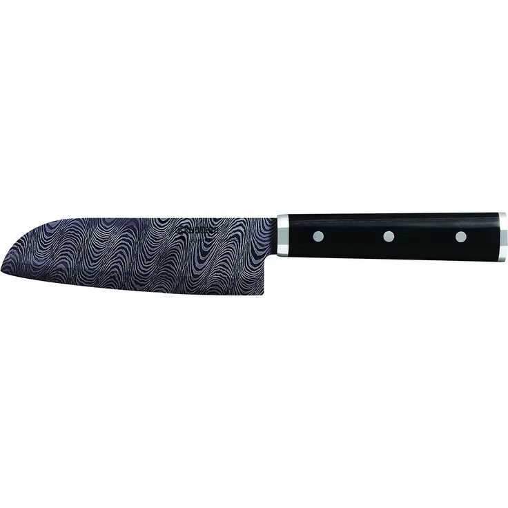 KIZUNA Santoku-Keramikmesser klein, Klinge: 14 cm