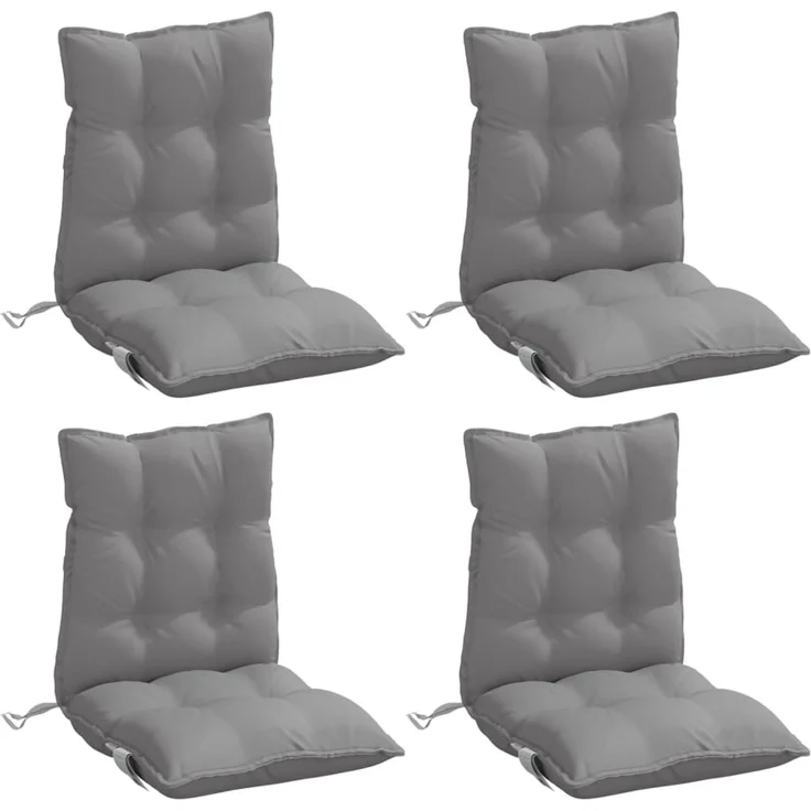 vidaXL Niedriglehner-Auflagen 4 Stk. Grau Oxford-Gewebe 377675 – Bild 3