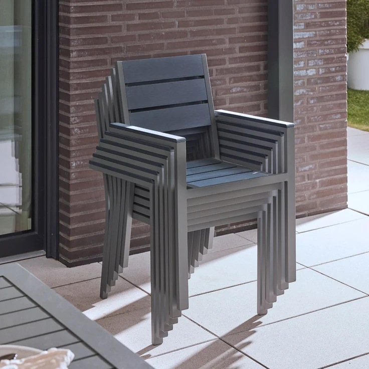 HOME DELUXE Gartenstuhl MADERA - 10 Stück – Bild 6