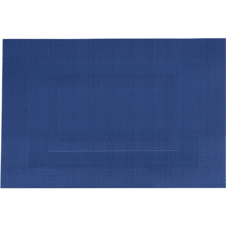 ABC 8-teiliges strapazierfähiges und hitzebeständiges Vinyl-Tischset, abwaschbar, 45 x 30 cm, dunkelblau – Bild 1