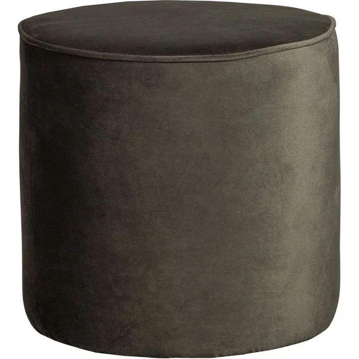 Hocker Sara Samt, Ø 46cm Waldgrün