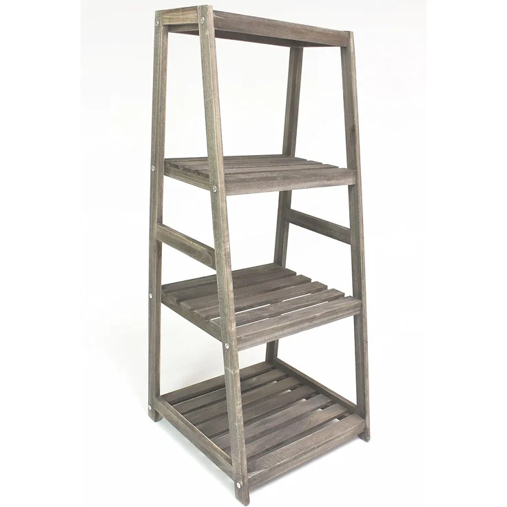 Holzregal "Leiter" Wandregal Ablageregal Regal Bücherregal Allzweckregal – Bild 1