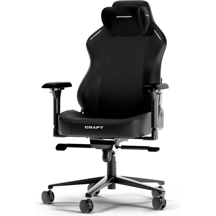 DXRacer CRAFT L Schwarz EPU Leder das Orginal Gaming Stuhl