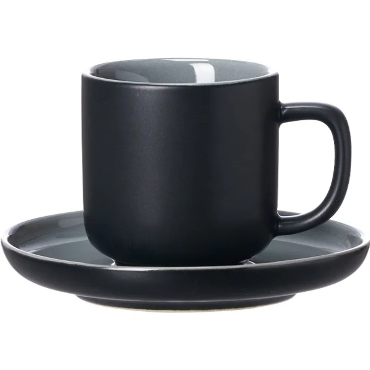 Ritzenhoff & Breker JASPER Espressotasse mit Untertasse 100 ml schwarz