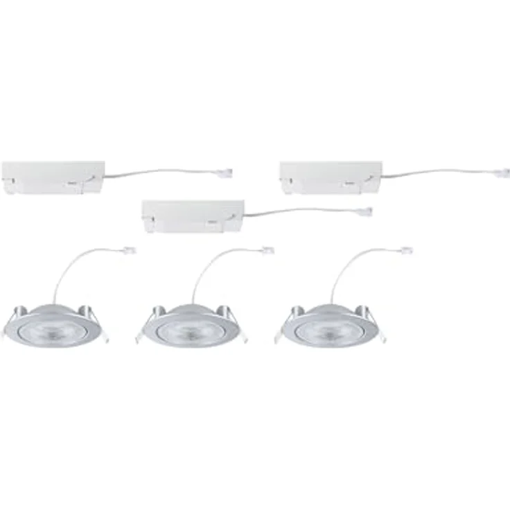 Paulmann 92256 LED Einbauleuchte White Select Aumus 3er-Set Chrom 3 Step Dimmbar – Bild 14