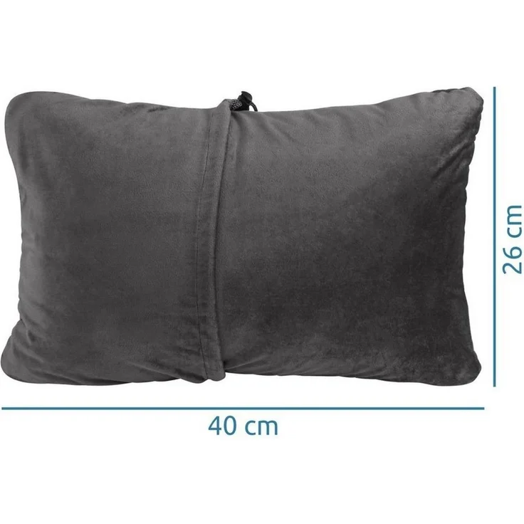 yourGEAR Visko-Kissen yourGEAR Memory Foam Reisekissen - komprimierbares Outdoor Kissen 40 x 26 x 15 cm mit Visco-Schaumflocken & Velour Bezug – Bild 3