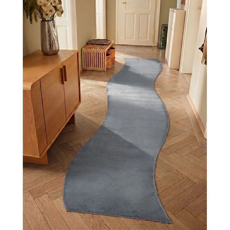 Teppich TANGRA Dunkelgrau 80x300 cm – Bild 3