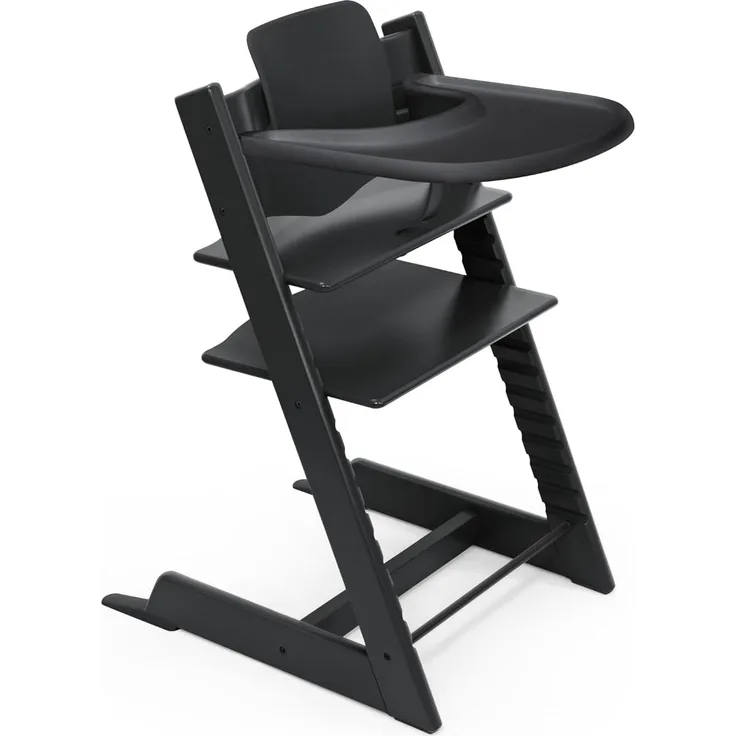 Stokke Hochstuhl Tripp Trapp Hochstuhl mit Baby set und Stokke Tray, für Kinder im Alter von 6-36 Monaten