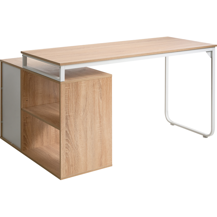 Eckschreibtisch SOGNE Hellbraun 140 cm 100 cm – Bild 6