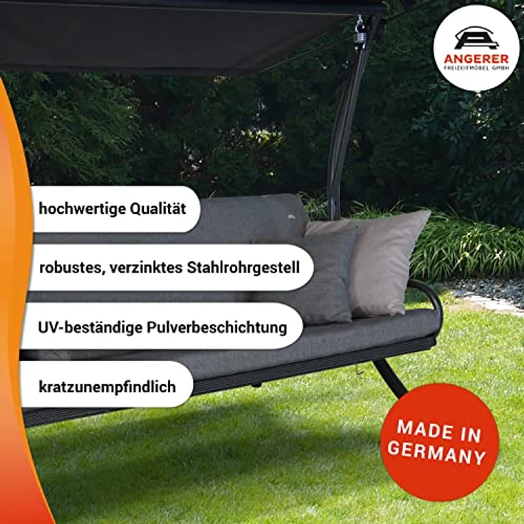 Angerer Hollywoodschaukel Elegance Smart denim – Bild 7