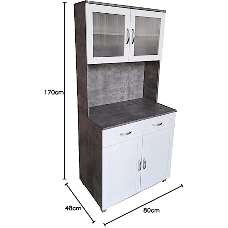 HTI-Line Hochschrank Küchenbuffet Blanca (Stück, 1-St, 1x Schrank Blanca, ohne Dekoration) Küchenschrank Hochschrank – Bild 2