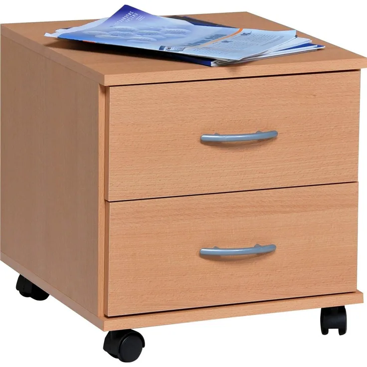 Rollcontainer Bürocontainer Schubcontainer Nachtschrank buche - buche