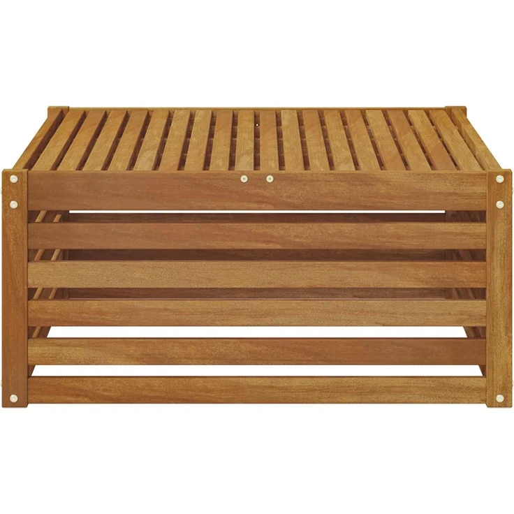 vidaXL Tisch für Outdoor Massivholz Akazie Natur 79 x 79 x 37 cm 900556 – Bild 4