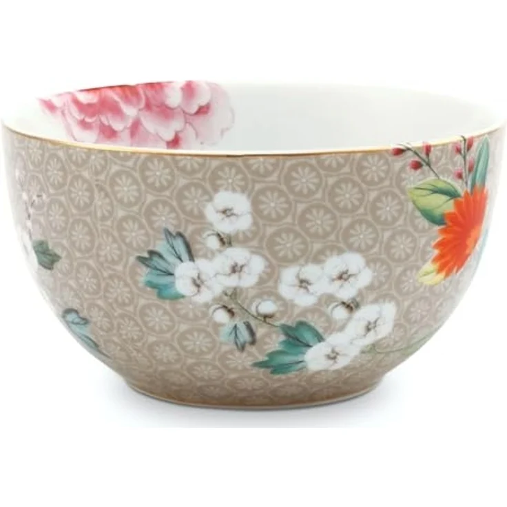 PiP Studio Schale Blushing Birds Bowl khaki 12 cm, Porzellan, (Bowls), Bowl Blushing Birds Khaki 12cm – Bild 2