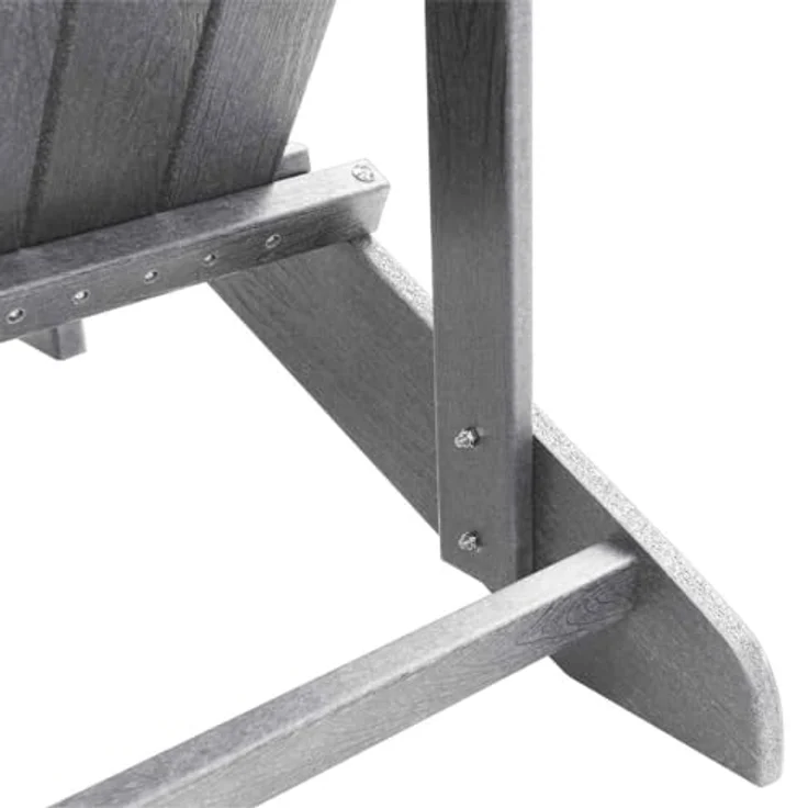 vidaXL Adirondack-Stuhl Hellgrau 82 x 74 x 92 cm HDPE 42006624 – Bild 10
