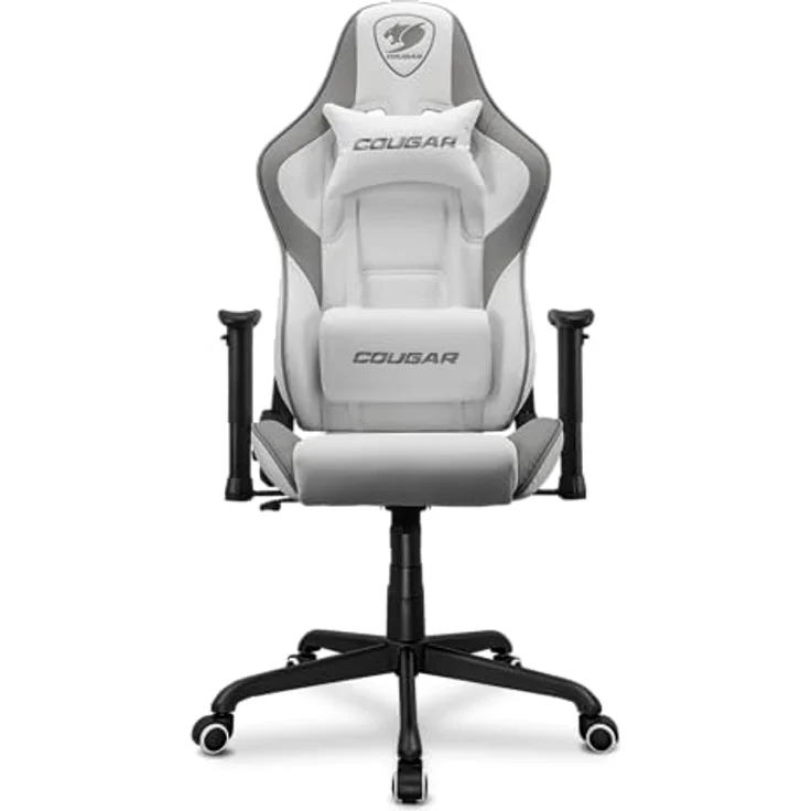 Cougar Armor Elite CGR-ELI-WHB, Gaming Stuhl mit 160° Neigung und Höhenverstellung, Weiss – Bild 1
