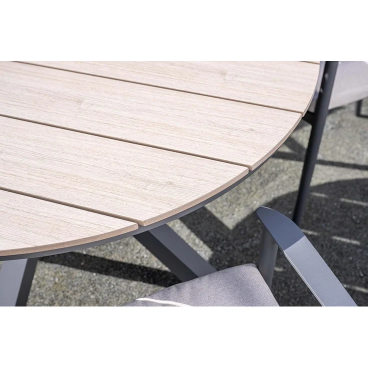 Gardissimo ARMATI Nonwood Alu-Gartentisch Gartenmöbel 148cm (rund) – Bild 2