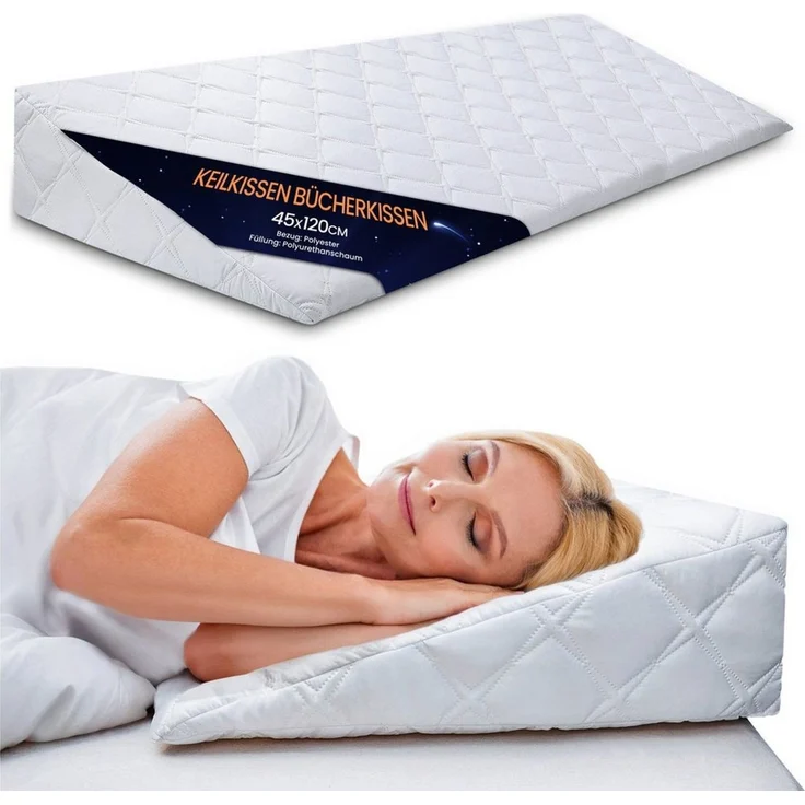 Totsy Baby Sofakissen Keilkissen bett und sofa kopfteil rückenkissen 45x120 cm – Bild 1