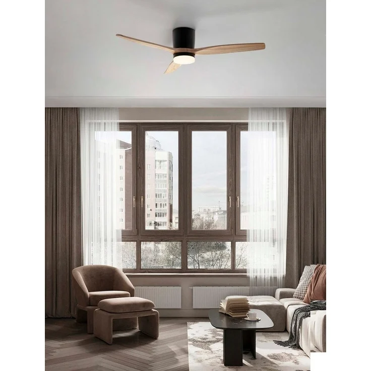 Nova Luce Deckenleuchte ALOA, Ventilatorfunktion, LED fest integriert, warmweiß - kaltweiß – Bild 2