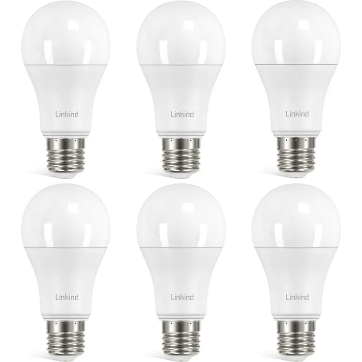 Linkind 13.5W Super Hell E27 LED Lampe, ersetzt 100 Watt, 5000K Tageslichtweiß A60 LED Birne 1560LM, 220° Abstrahlwinkel, Nicht Dimmbar, 6 Stück