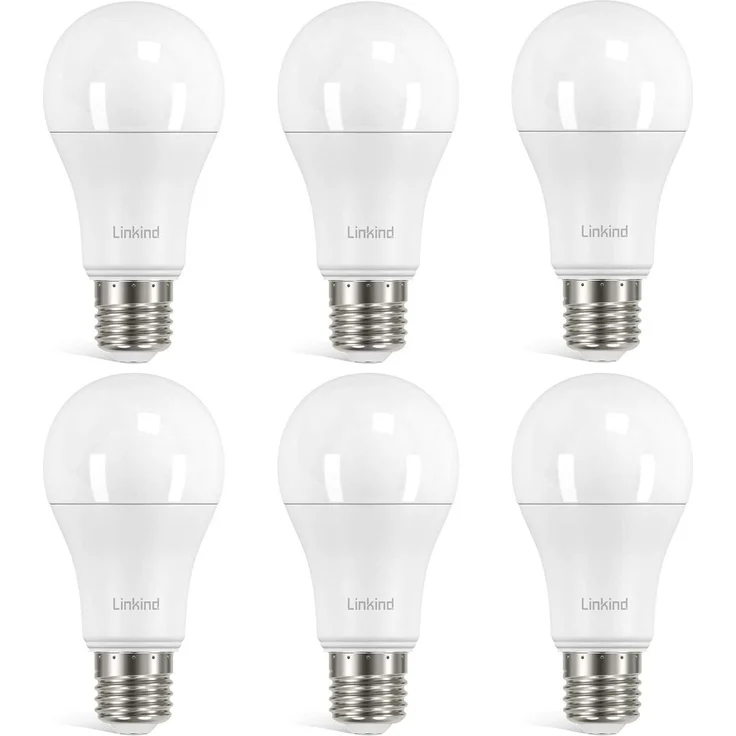 Linkind 13.5W Super Hell E27 LED Lampe, ersetzt 100 Watt, 5000K Tageslichtweiß A60 LED Birne 1560LM, 220° Abstrahlwinkel, Nicht Dimmbar, 6 Stück