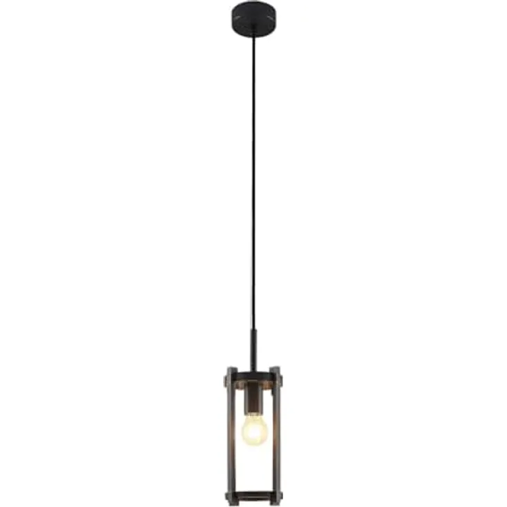 Lucande Außenleuchte Brienne, spritzwassergeschützt (IP54), Aluminium, 1 flammig, E27, Pendelleuchte für Außenbereich