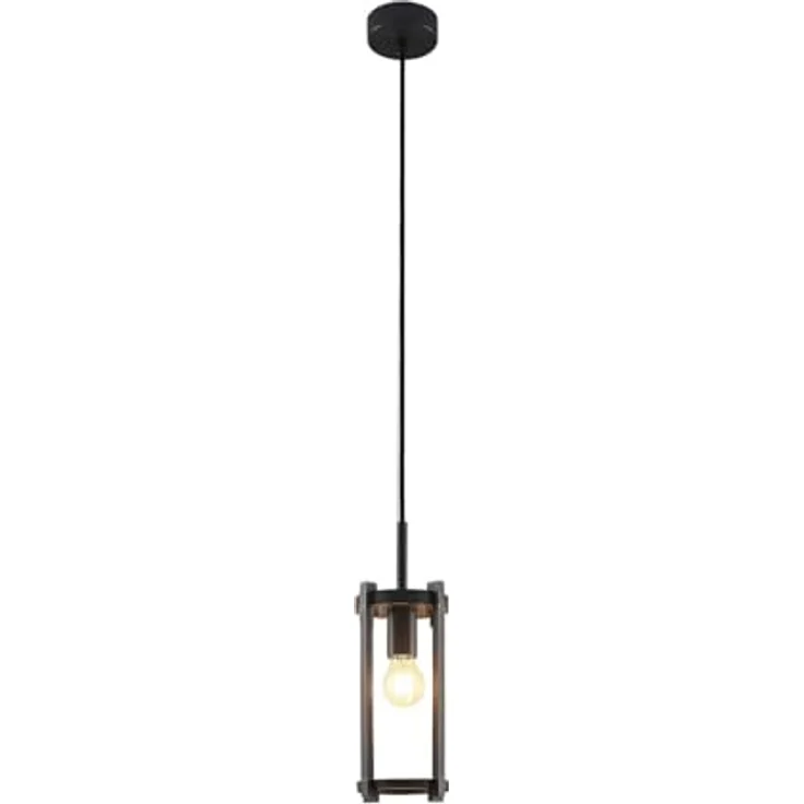 Lucande Außenleuchte Brienne, spritzwassergeschützt (IP54), Aluminium, 1 flammig, E27, Pendelleuchte für Außenbereich – Bild 1