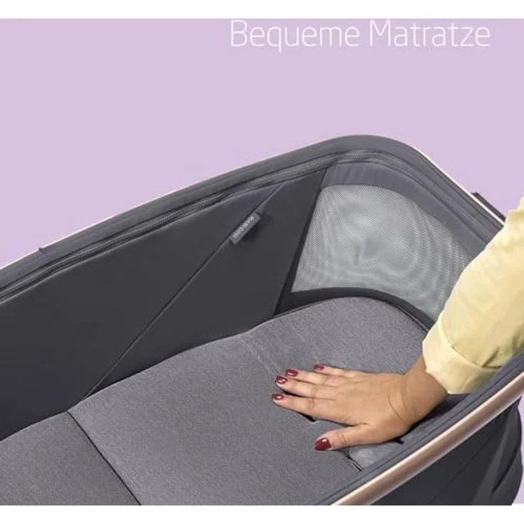 Maxi-Cosi Alba All in 1 Stubenwagen, Einfacher Wechsel zwischen Stubenwagen, Liegewagen und Hochstuhl, 100% recycelte Stoffe, 0 Monate - 3 Jahre alt (15kg), Beyond Graphite – Bild 4