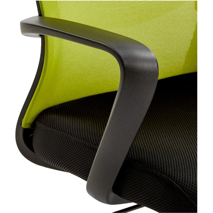 Carryhome 'PAN' Drehstuhl Stoff schwarz grün, 57 x 98 x 59 cm, 140 kg belastbar, höhenverstellbar – Bild 2