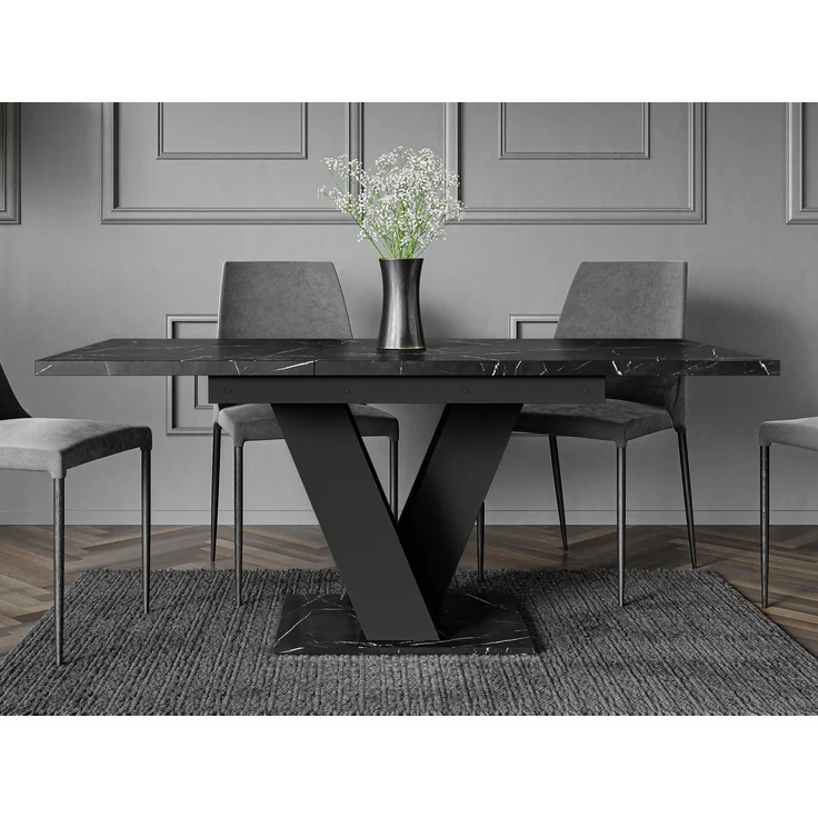 Tisch Atraks (Farbe: Marmor Black Royal / Schwarz) – Bild 2