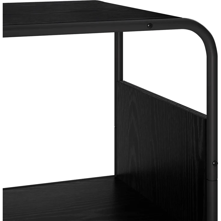 vidaXL Highboard Schwarz Eichen-Optik 80 x 37.5 x 144 cm Holzwerkstoff 8007936 – Bild 5