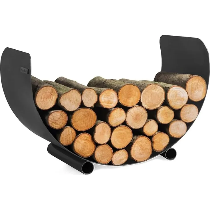 CookKing Stahl Kaminholzregal Turyn 70 | Schwarz |