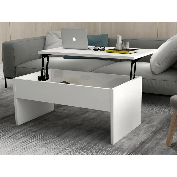 Skye Decor 'Akilli - White' Couchtisch, Weiß, 90 x 45 x 52 cm – Bild 1