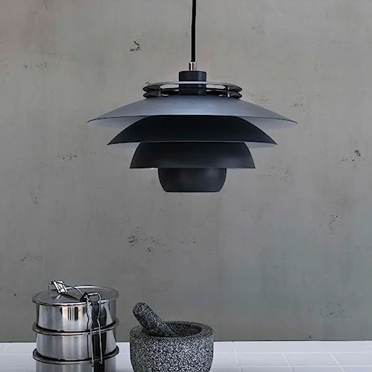 Dyberg Larsen Ejka Pendelleuchte LED, Hängelampe im skandinavischen Design, grau – Bild 4