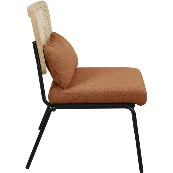 SVITA Loungesessel SVEA, Loungestuhl,Holzdesign,Ohne Armlehne,Abnehmbares Kissen,Braun – Bild 2