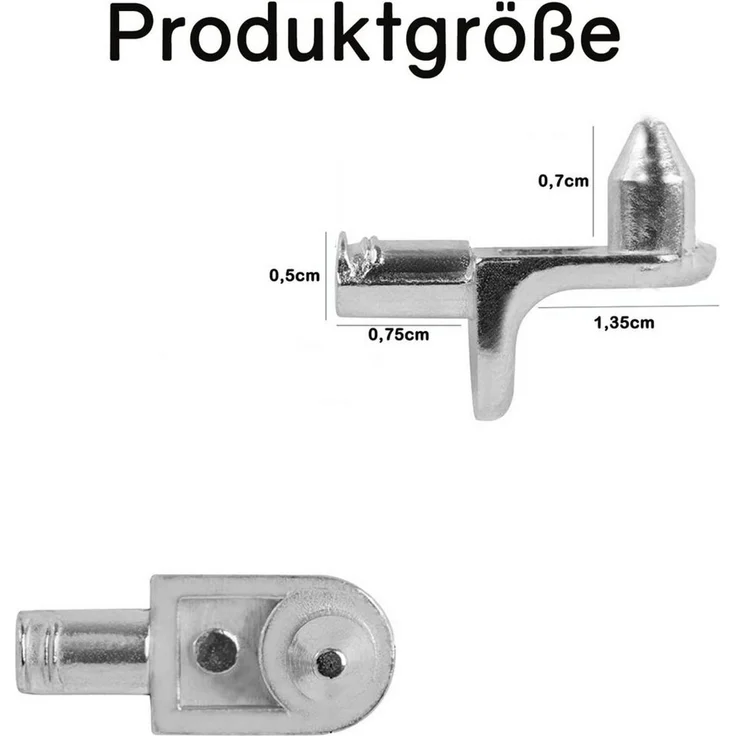 FELIXLEO Wandregalhalter 40 Einlegeboden Halter L Form 5mm Regalbodenträger für Schrank, 1-tlg. – Bild 1