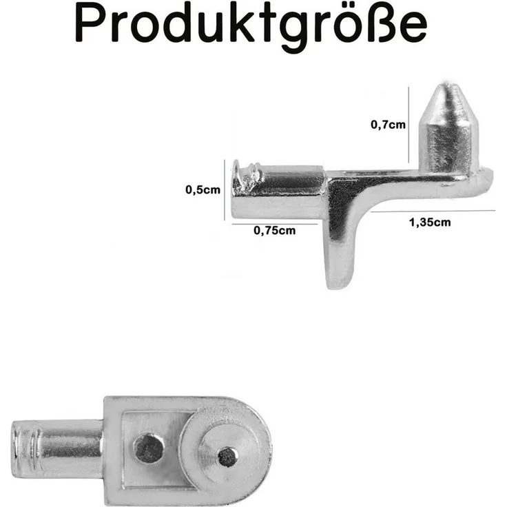 FELIXLEO Wandregalhalter 40 Einlegeboden Halter L Form 5mm Regalbodenträger für Schrank, 1-tlg.